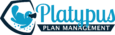 Blue Platypus making a splash next to text that reads Platypus Plan Management